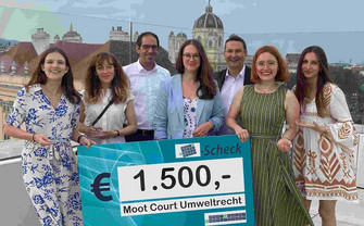 WU-Team beim Moot Court Umweltrecht
