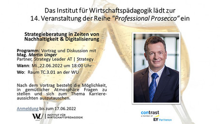 Professional Prosecco mit Mag. Martin Unger