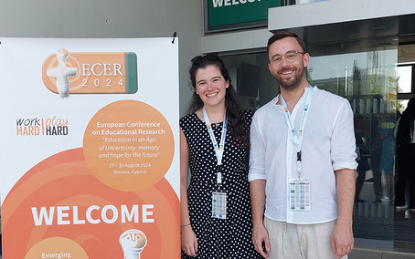 Johanna Seeliger und Michael Posch bei der ECER 2024 in Zypern