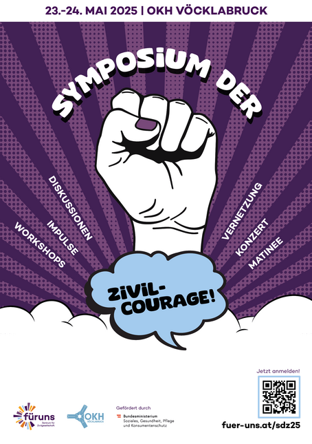 Flyer Symposium für Zivilcourage