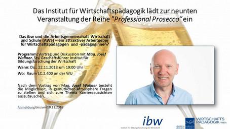 Professional Prosecco mit Mag. Josef Wallner