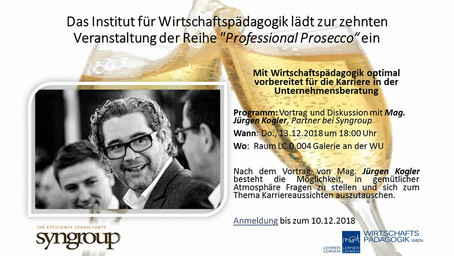 Professional Prosecco mit Mag. Jürgen Kogler