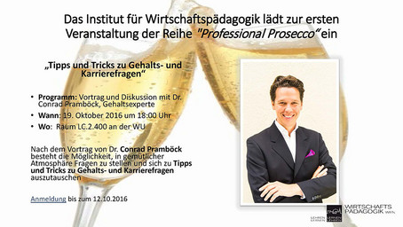 Professional Prosecco mit Dr. Conrad Pramböck