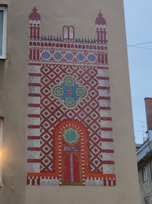 Führung Die Leopoldstadt - Auf den Spuren des jüdischen Wiens: Wandbild Leopoldstädter Tempel