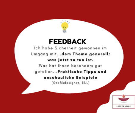 Letzte Hilfe Feedback 2