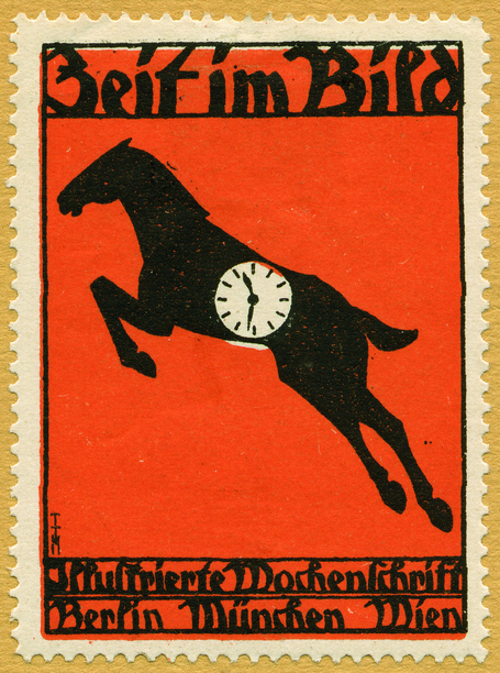 Reklamemarke gestaltet von Thomas Theodor Heine
