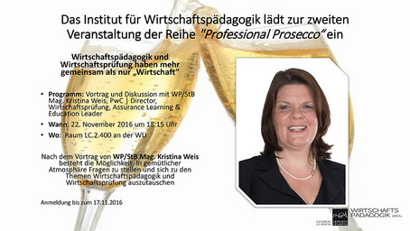 Professional Prosecco mit Mag. Kristina Weis