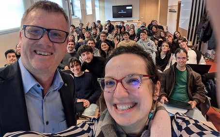 Rainer Baier und Blerina Sinaimeri and der LUISS Universität in Rom