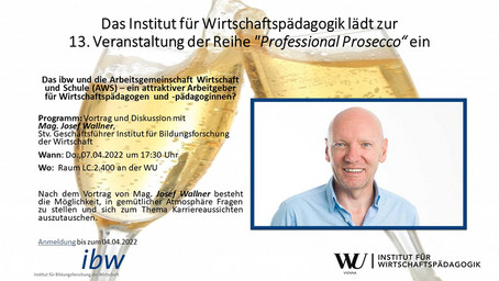 Professional Prosecco mit Mag. Josef Wallner