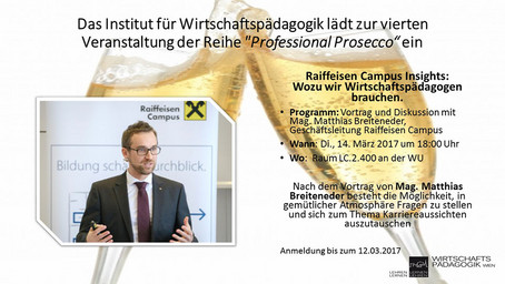 Professional Prosecco mit Mag. Matthias Breiteneder