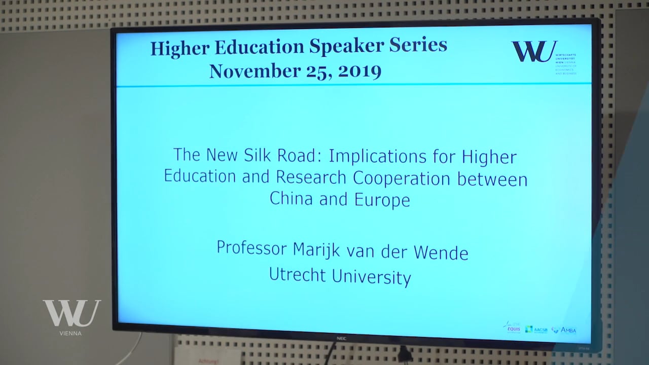 Video The New Silk Road: implications for higher education and research cooperation between China and Europe